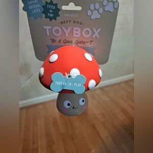 - - Fringe  Natural Latex  Be A Good Spore T  Dog Toy 3.5” With Squaker